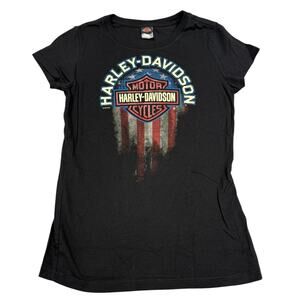 Harley Davidson Womens Size S Pig Trail Rogers Arkansas Short Sleeve Shirt